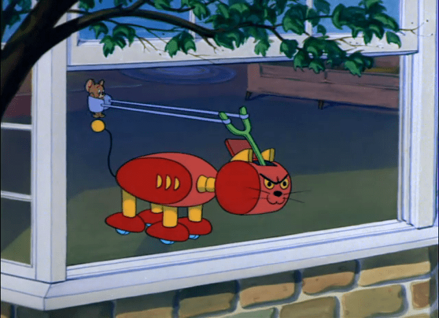 Guided Mouse-ille movie scenes Chuck Jones did a couple of robot Tom and Jerrys that frankly induce boredom one with the subtitle Science on a Wet Afternoon that s pure Pretentious 