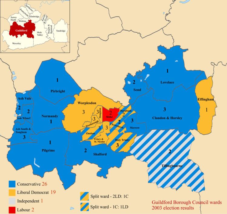 Guildford Borough Council election, 2003