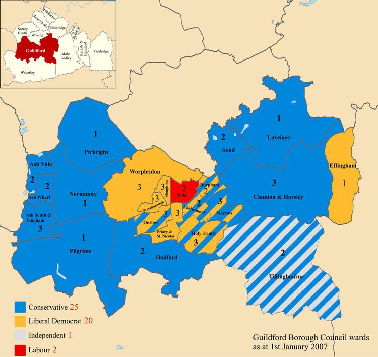 Guildford Borough Council election, 2007