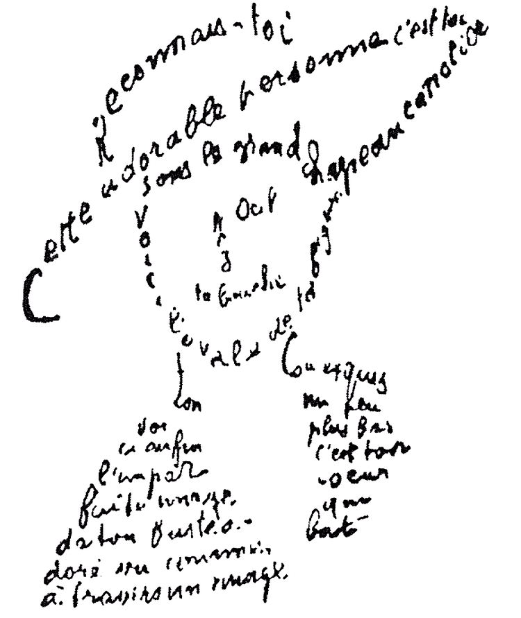 Guillaume Apollinaire Calligrammes Poems of Peace and War by Guillaume Apollinaire