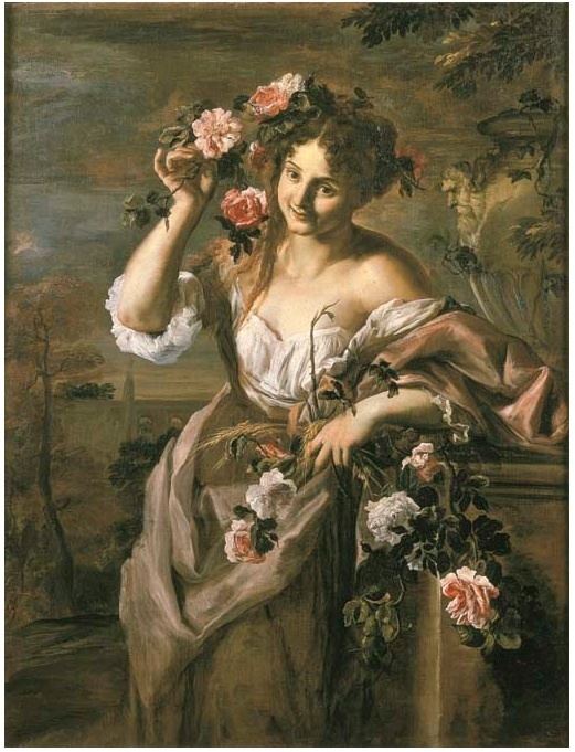 Guillaume Courtois FileAbraham Brueghel Guillaume Courtois Female figure holding