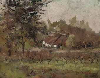 Guillaume Vogels Guillaume Vogels 18361896 A farm in autumn