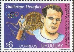 Guillermo Douglas Stamp Guillermo Douglas rower Uruguay Uruguayan sportsmen Mi