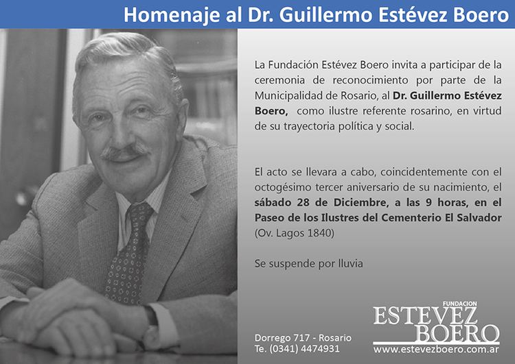 Guillermo Estévez Boero Homenaje al Dr Guillermo Estvez Boero