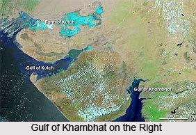 Gulf of Khambhat in India Map