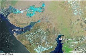 Gulf of Khambhat in India Map