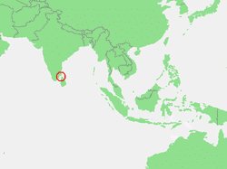 Location of Gulf of Mannar within the Indian Ocean