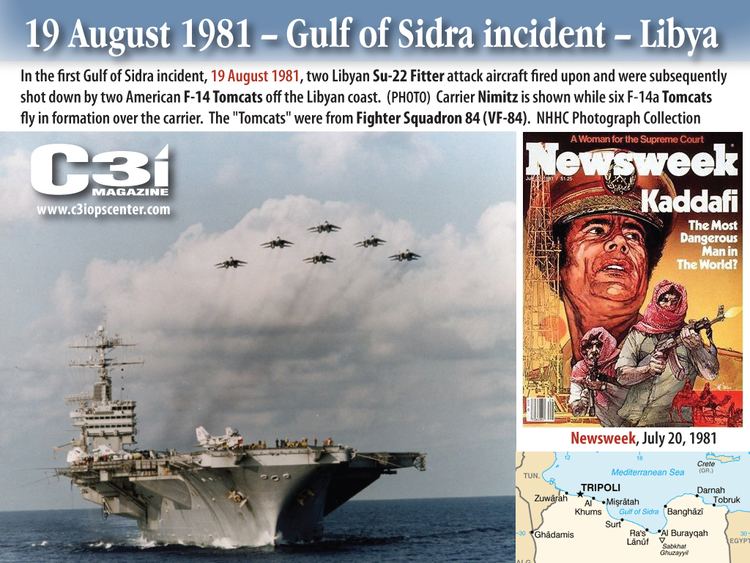 Gulf of Sidra incident (1981) 19 August 1981 Gulf of Sidra incident Libya C3i Ops Center
