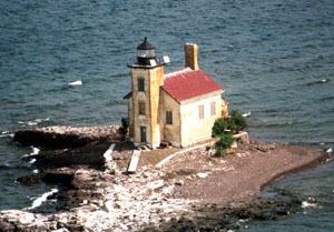 Gull Rock Light Station Gull Rock Lighthouse Michigan