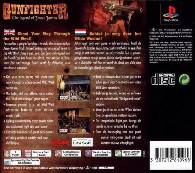 Gunfighter: The Legend of Jesse James Gunfighter The Legend of Jesse James Box Shot for PlayStation