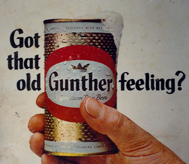 Gunther Brewing Company wwwrustycanscomGraphicsGHGuntherFeelingjpg