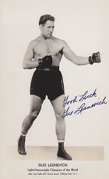 Gus Lesnevich Gus Lesnevich World Light Heavyweight Champion 1941