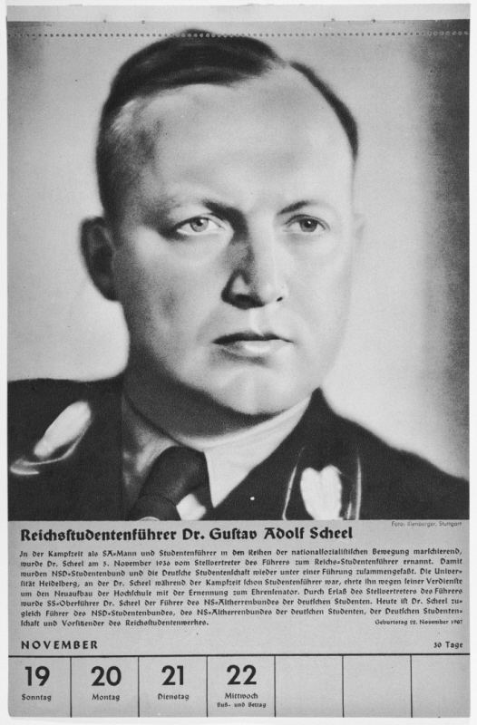 Gustav Adolf Scheel Portrait of Reichsstudentenfuehrer Gustav Adolf Scheel