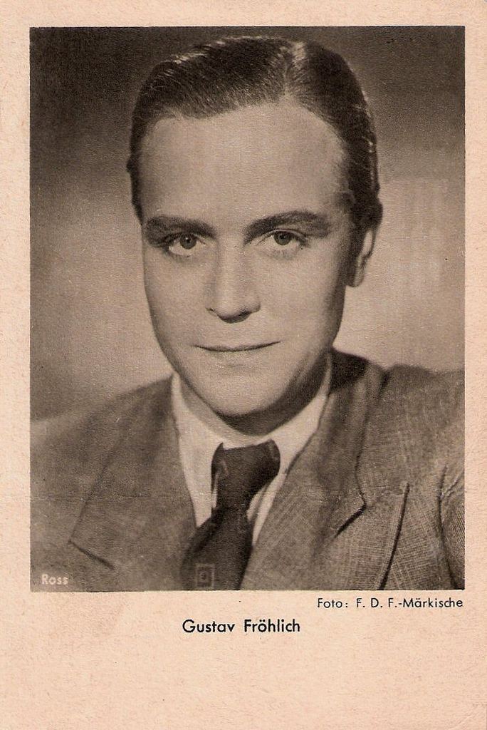 Gustav Frohlich Picture of Gustav Frhlich