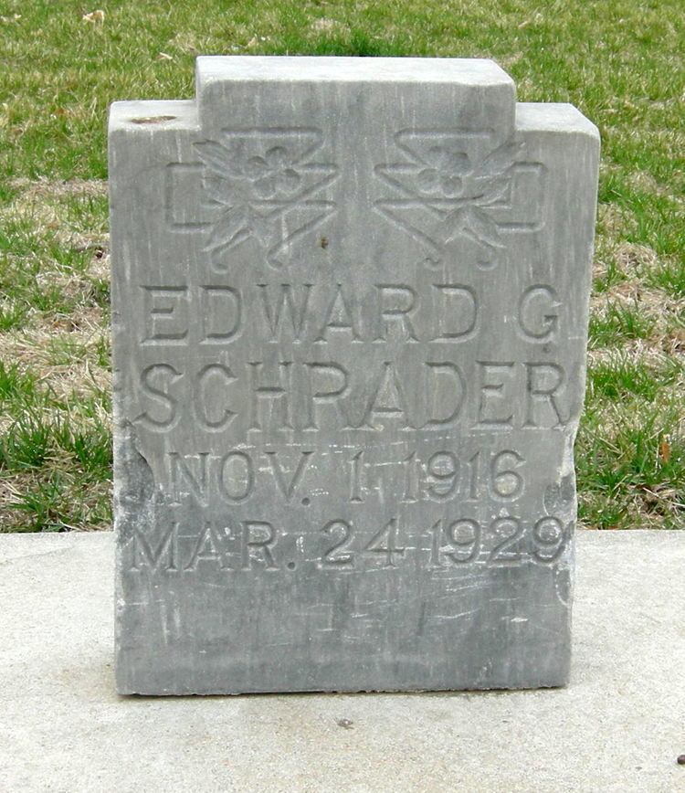 Gustav Schrader Edward Gustav Schrader 1916 1929 Find A Grave Memorial