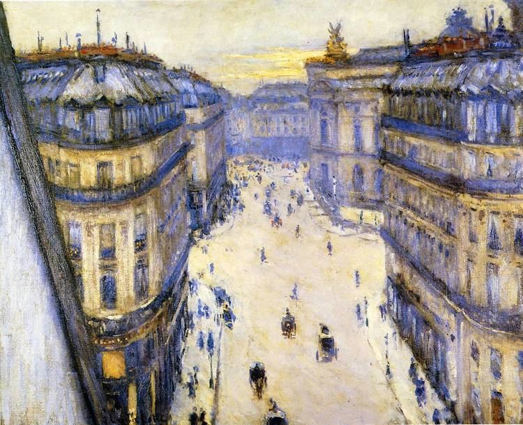 Gustave Caillebotte Rue Halevy Seen from the Sixth Floor Gustave