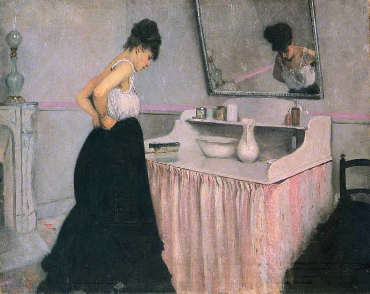 Gustave Caillebotte Woman at a Dressing Table Gustave Caillebotte WikiArtorg