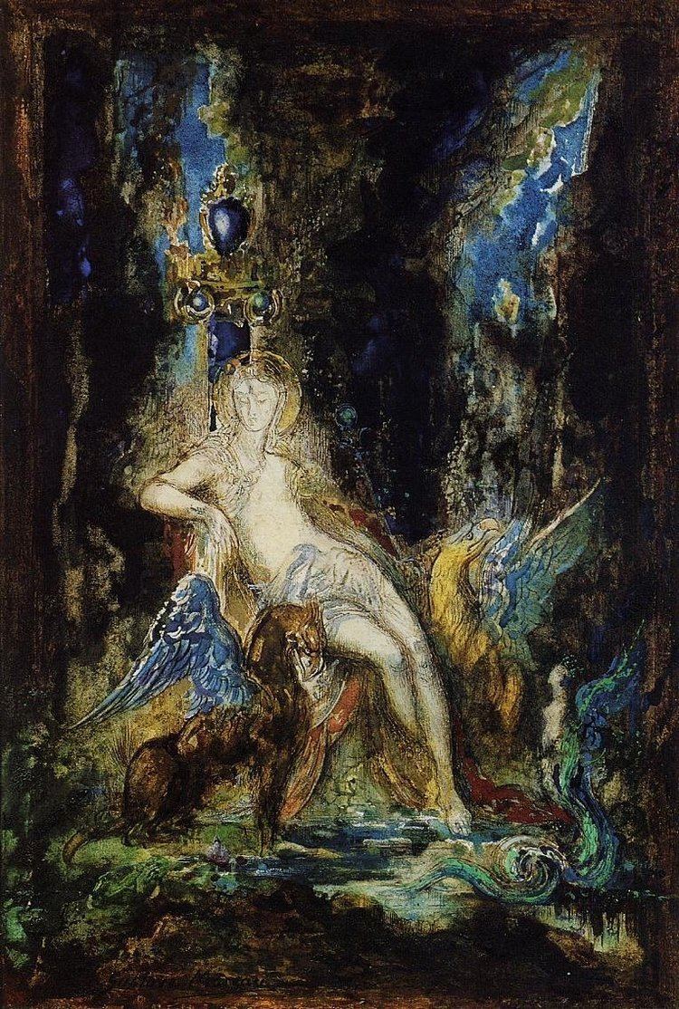 Gustave Moreau Fairy and Griffon Gustave Moreau WikiArtorg