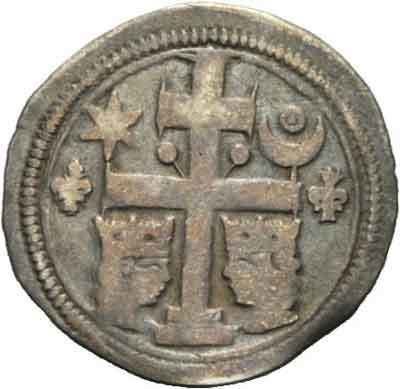 Gutkeled (genus) Denar 12461260 Bela IV Duke Stefan and Ban Stefan Gutkeled Slavonia