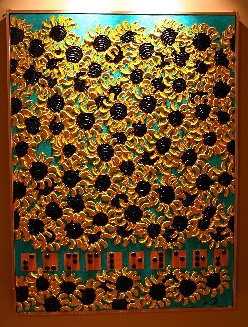 Guy Cobb Braille Sunflowers by Guy Cobb Pictify your social art network