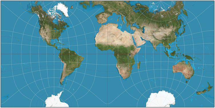 Guyou hemisphere-in-a-square projection