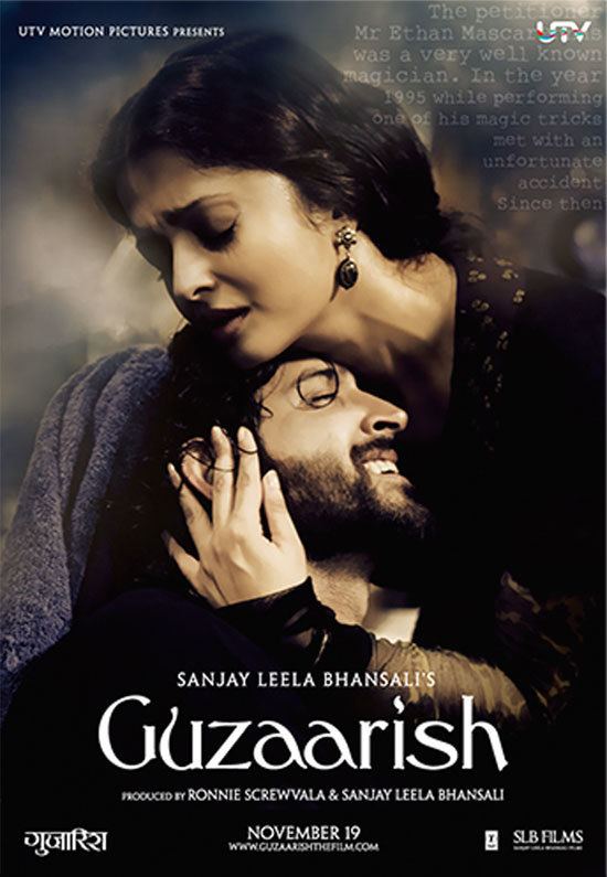 Guzaarish Download Guzaarish 2010 Movie HD Official Poster 1 BollywoodMDB