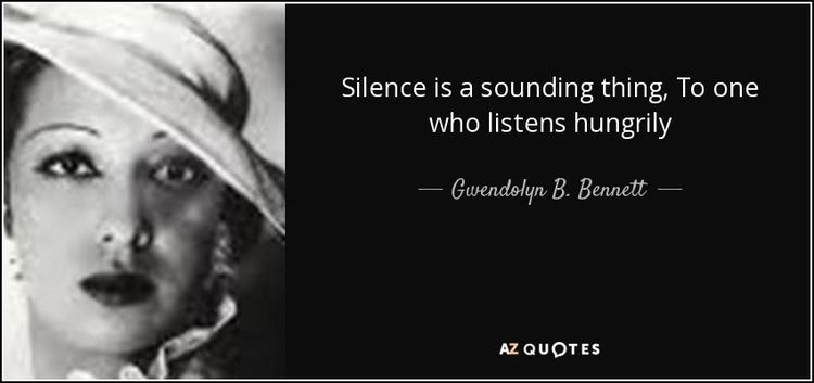 Gwendolyn B. Bennett QUOTES BY GWENDOLYN B BENNETT AZ Quotes