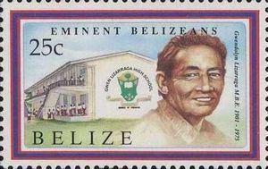 Gwendolyn Lizarraga Stamp Gwendolyn Lizarraga Belize Famous Belizeans MiBZ 1090Sn