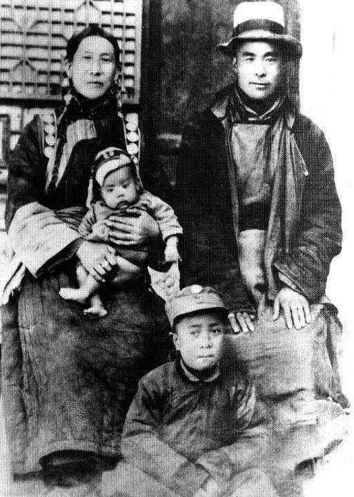 Gyalo Thondup His Holiness as a baby with his mother Dekyi Tsering