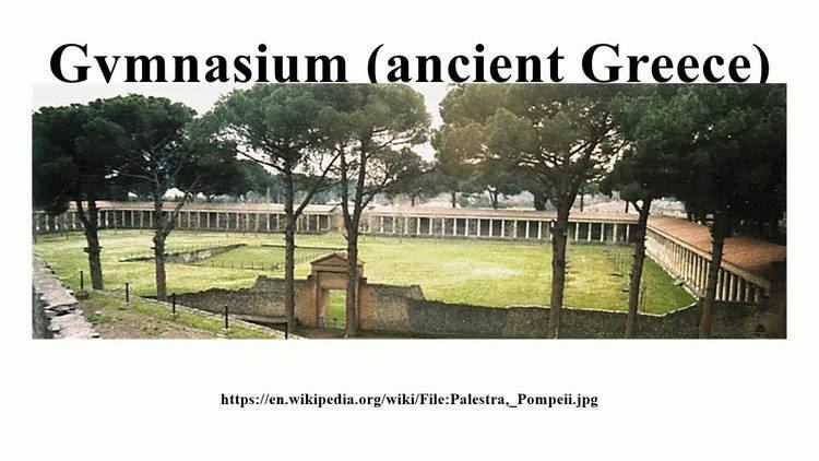 Gymnasium (ancient Greece) Gymnasium ancient Greece YouTube
