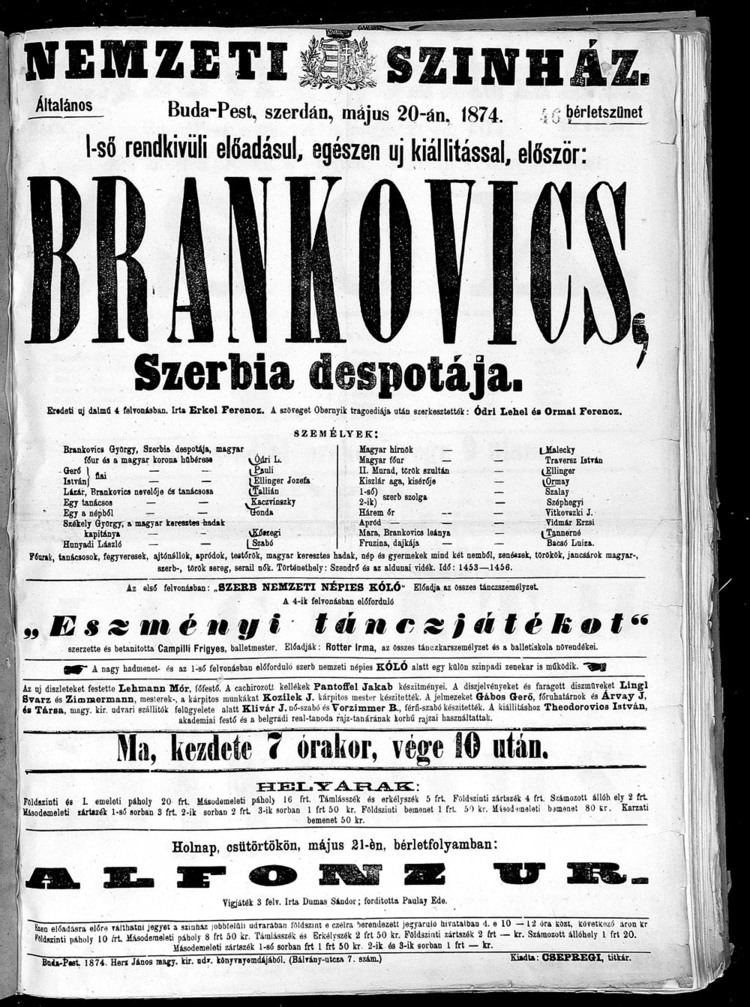 György Brankovics (opera) httpsuploadwikimediaorgwikipediacommonsdd