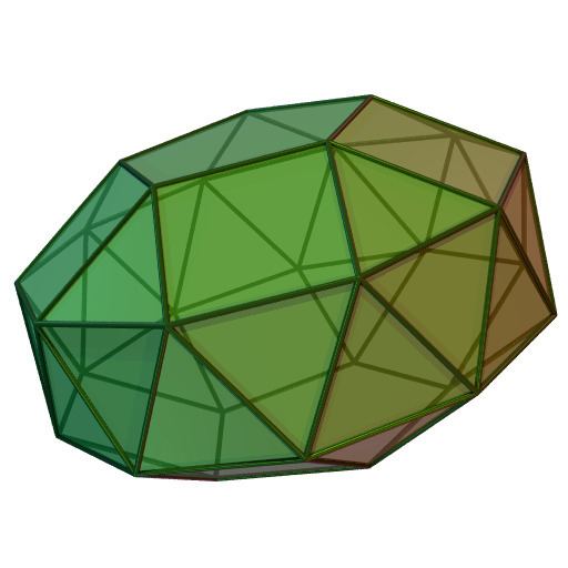Gyroelongated pentagonal bicupola