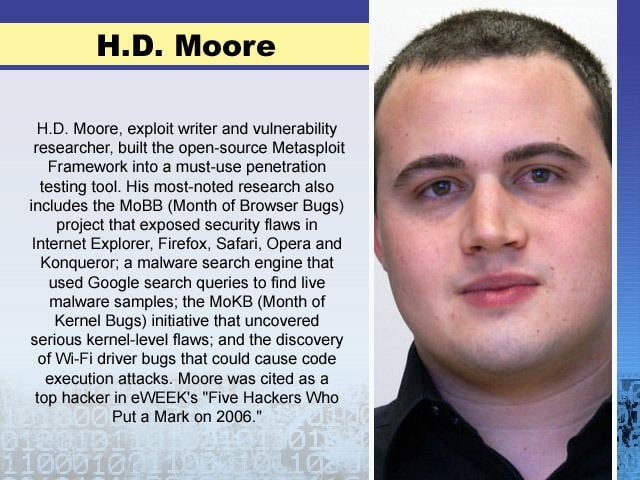 H. D. Moore Page 5 Hackers We Love Security News amp Reviews