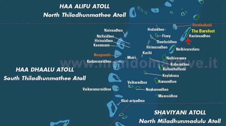 Haa Dhaalu Atoll Map of Haa Dhaalu Atoll in Maldives