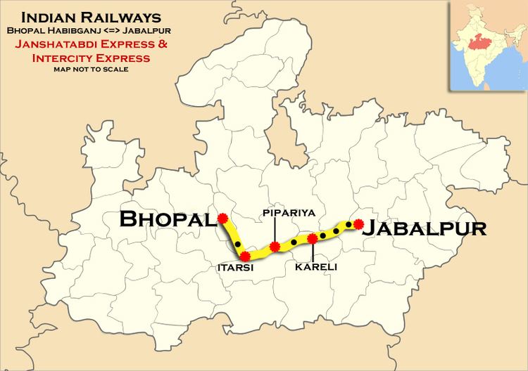 Habibganj - Jabalpur Jan Shatabdi Express