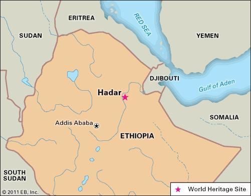 Hadar, Ethiopia Hadar anthropological and archaeological site Ethiopia