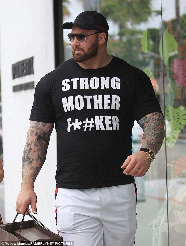 Hafþór Júlíus Björnsson Game Of Thrones39 Hafthor Julius Bjornsson with girlfriend in Beverly