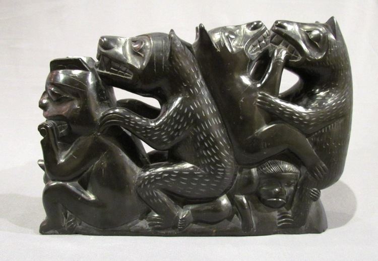Haida argillite carvings Pegasus Gallery of Canadian Art Salt Spring Island Art Gallery