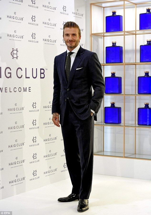 Haig (whisky) David Beckham steps out at Haig Club whiskey event in Madrid Daily