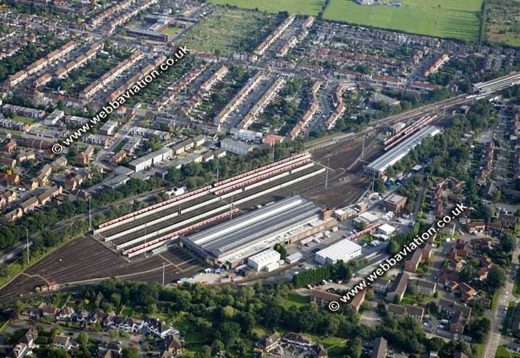 Hainault depot Depot on the London Underground aerial photograph ca32515ajpg