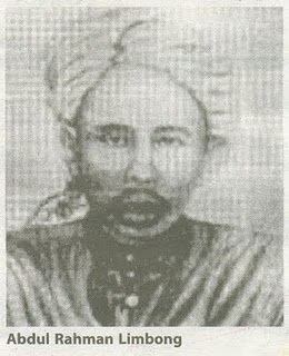 Portrait of Haji Abdul Rahman Limbong wearing a turban