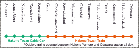 Hakone Tozan Line Hakone Tozan Train amp Cable Car 1Day Pass Special Sightseeing