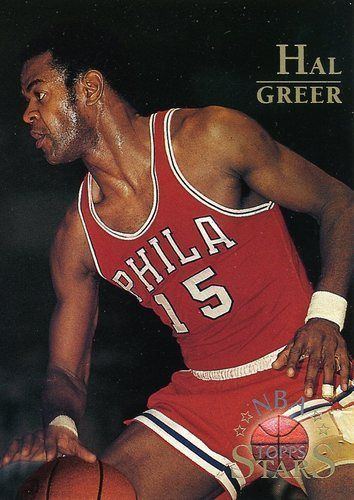Hal Greer RARE 9697 TOPPS NBA STARS HAL GREER PHILADELPHIA 76ers