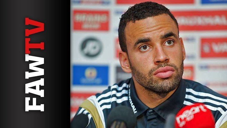 Hal Robson-Kanu Hal RobsonKanu speaks to the press ahead of Belgium