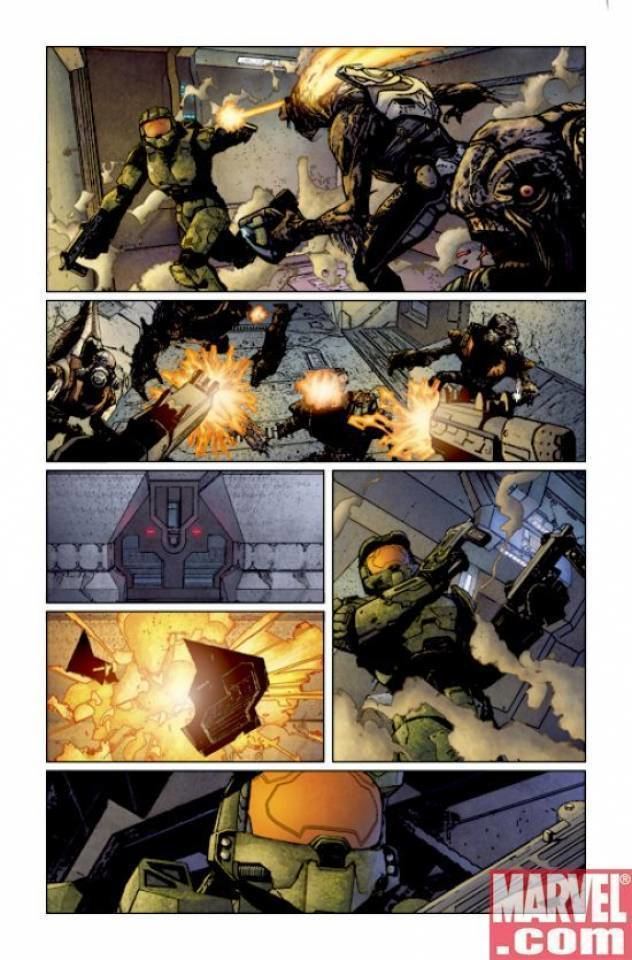 Halo: Uprising Master Chief Wages War in Halo Uprising 1 Comic Vine