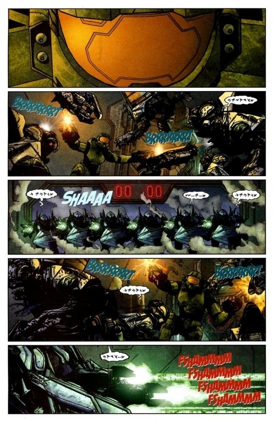 Halo: Uprising Master ChiefCortana run Super Soldier Gauntlet Battles Comic Vine
