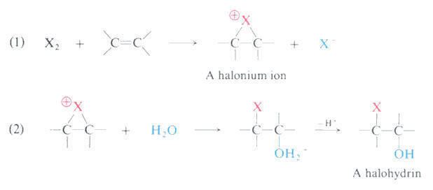 Halonium ion Materials preparation to the practical classes