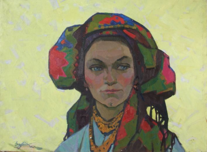 Halyna Zubchenko Halyna Zubchenko Mistress of the Mountains 1962 Oil on canvas