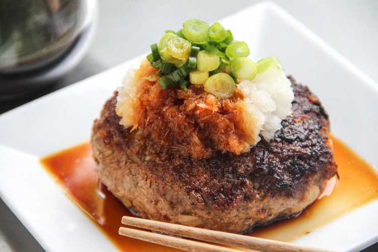 Hamburg steak Hamburger Steak with Daikon Oroshi Recipe Japanese Cooking 101