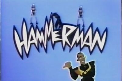 Hammerman Big Shiny Robot Saturday Morning Cartoon Hammer Man